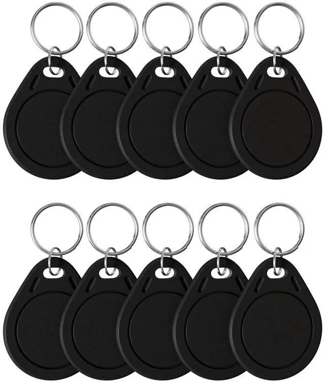 Main image of 10Pcs NFC Tag Keychain NFC Key Fob NTAG215 NFC Card NFC Fob NFC Business Card NFC Chips NFC Tag Maker504 Bytes Memory, Compatible with TagMo and NFC Enabled Devices