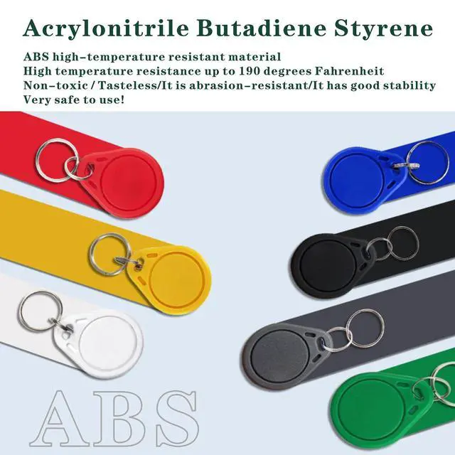 Alt view image 5 of 7 - 10Pcs NFC Tag Keychain NFC Key Fob NTAG215 NFC Card NFC Fob NFC Business Card NFC Chips NFC Tag Maker504 Bytes Memory, Compatible with TagMo and NFC Enabled Devices