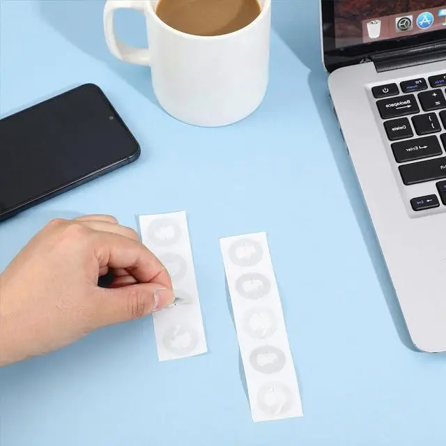 Alt view image 3 of 7 - 200 Pcs NFC Stickers Ntag215 Programmable NFC Tags Sticker 504 Bytes Memory Adhesive Labels Rewritable RFID Stickers Tag Compatible with NFC-Enabledsmartphones and Devices