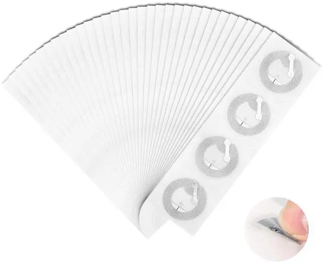 Main image of 100pcs NFC Tags Sticker Programmable NFC Stickers Ntag215 Chip Rewritable RFID Stickers 504 Bytes Memory Adhesive Labels Compatible All NFC-Enabled