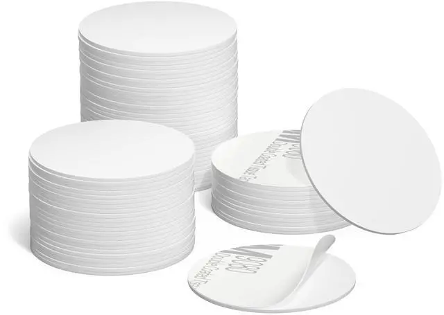 Main image of 50 Pieces NFC Tags Ntag215 Round NFC Cards with Adhesive on The Back NFC Stickers Compatible with TagMo and All NFC Enabled Mobile Phones & Devices