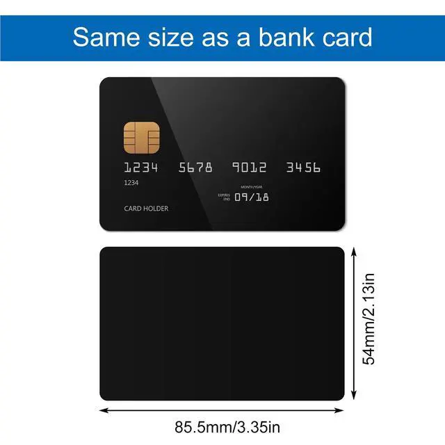 Alt view image 2 of 7 - 20pcs NFC Cards Rewritable NFC Tags NTAG 215 PVC Cards Blank Easy Convenient Programmable NFC Business Card Chip 504 Bytes Memory NFC Tag Compatible with All NFC Enabled Black