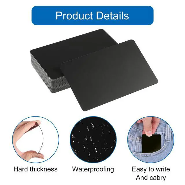 Alt view image 3 of 7 - 20pcs NFC Cards Rewritable NFC Tags NTAG 215 PVC Cards Blank Easy Convenient Programmable NFC Business Card Chip 504 Bytes Memory NFC Tag Compatible with All NFC Enabled Black
