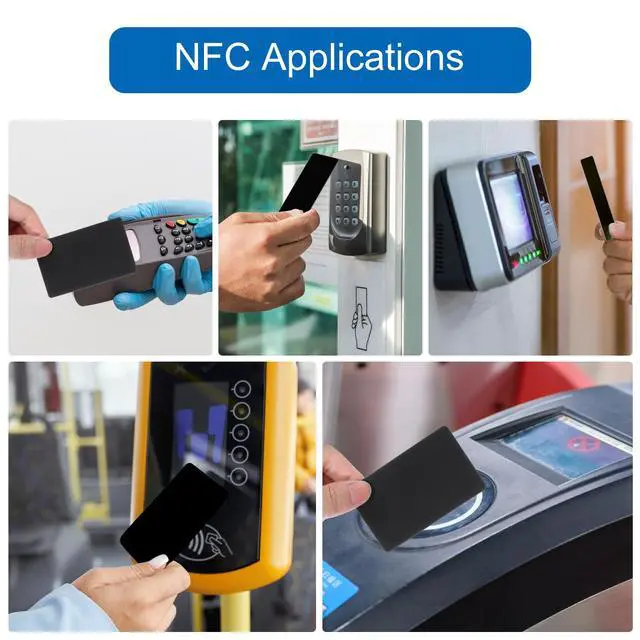 Alt view image 5 of 7 - 20pcs NFC Cards Rewritable NFC Tags NTAG 215 PVC Cards Blank Easy Convenient Programmable NFC Business Card Chip 504 Bytes Memory NFC Tag Compatible with All NFC Enabled Black