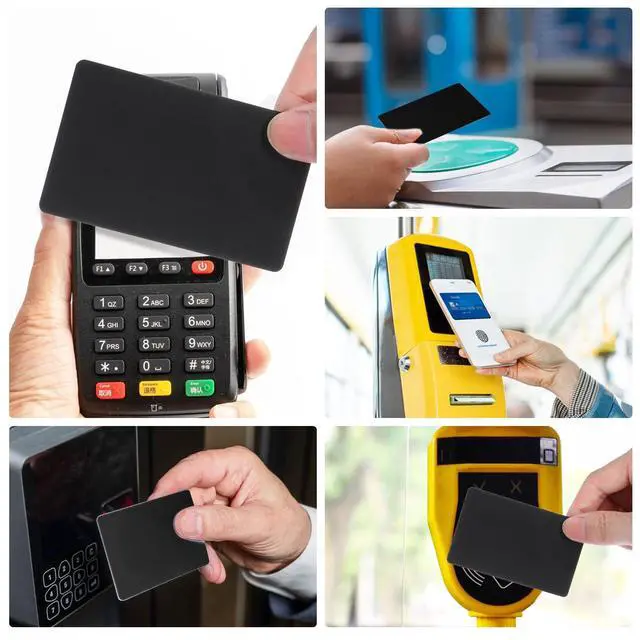 Alt view image 6 of 7 - 20pcs NFC Cards Rewritable NFC Tags NTAG 215 PVC Cards Blank Easy Convenient Programmable NFC Business Card Chip 504 Bytes Memory NFC Tag Compatible with All NFC Enabled Black