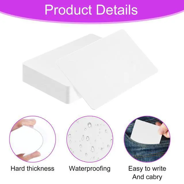 Alt view image 3 of 7 - 100pcs Blank NFC Cards NFC Tags White NFC Cards NFC Business Card NFC 215 Card programmable NFC Tags for TagMo and NFC Enabled Devices