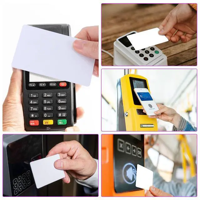 Alt view image 6 of 7 - 100pcs Blank NFC Cards NFC Tags White NFC Cards NFC Business Card NFC 215 Card programmable NFC Tags for TagMo and NFC Enabled Devices