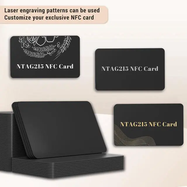 Alt view image 4 of 7 - 20Pcs NFC Tags Blank NFC Cards NFC Business Card Ntag215 Cards Programmable NFC Tags iPhone Compatible with NFC Enabled Mobile Phones & Devices