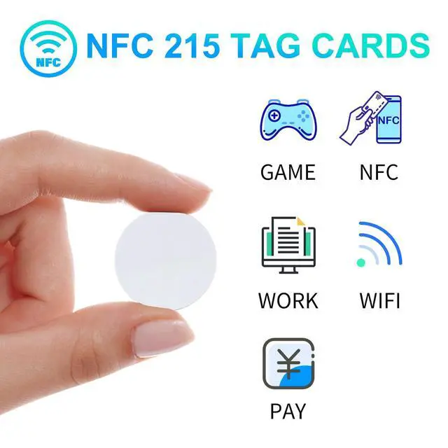 Alt view image 3 of 7 - NFC Tags 50 Pack, Rewritable NTAG215