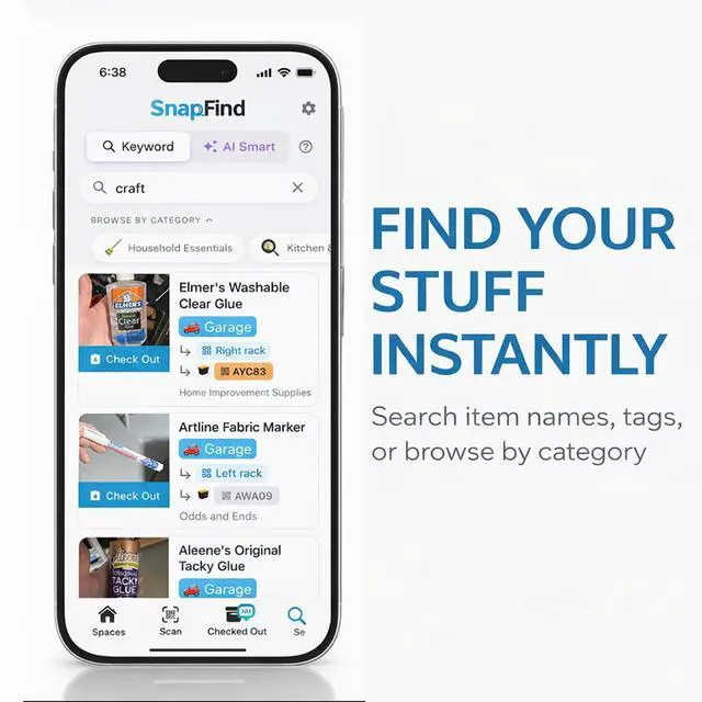 Alt view image 4 of 6 - Smart QR Code Labels AI Auto-Labeling, No Typing! Storage Bins & Moving Containers iOS and Android 48 White Stickers (2.5" x 2.5")