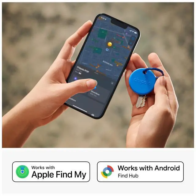 Alt view image 2 of 7 - POP Tracker Tag - Colorful, Compatible, Loud Bluetooth Tracker with Call Your Phone & Out of Range Alert, Works with Apple Find My or Google's Find My Device - 4 Pack (Color Mix)