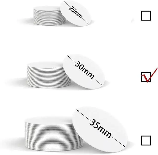 Alt view image 2 of 7 - 50pcs NFC Tags NTAG215 NFC Cards Blank NFC Chips NFC 215 Tag Rewritable NFC Tag, 504 Bytes Memory Compatible with NFC Enabled Phones (25mm)