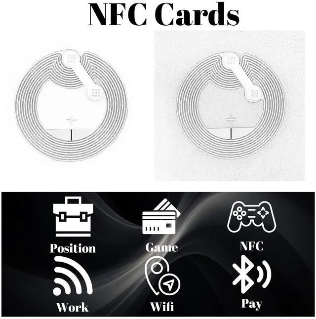 Alt view image 3 of 7 - 100pcs NFC Stickers Programmable Ntag215 NFC Tags Sticker