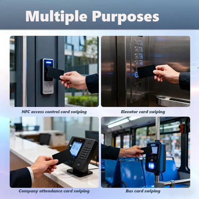 Alt view image 6 of 7 - 20PCS NTAG215 NFC Cards Black NFC Tags RFID NFC Card NFC 215 Cards NFC Tag iPhone Compatible with Amiibo and TagMo for All Mobile Devices that Support NFC