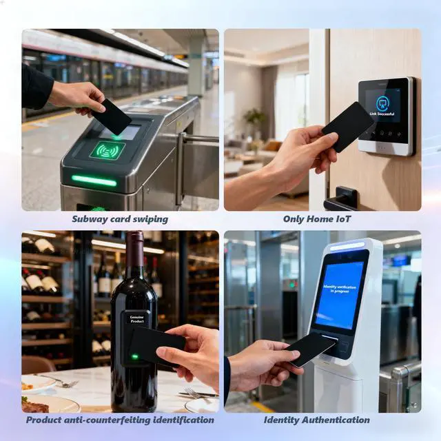 Alt view image 7 of 7 - 20PCS NTAG215 NFC Cards Black NFC Tags RFID NFC Card NFC 215 Cards NFC Tag iPhone Compatible with Amiibo and TagMo for All Mobile Devices that Support NFC