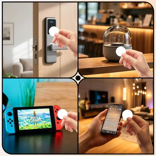 Alt view image 5 of 7 - 50 PCS NFC Tags Ntag215 Cards Rewritable NFC Coin Card chip (No Adhesive)