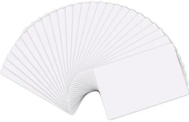 Main image of 50 Pieces NFC Cards 215 NFC Tags Rewritable 504 Bytes Memory Blank White Tag for Phone and Device Available