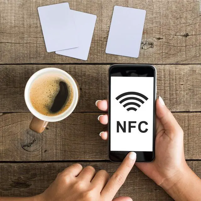 Alt view image 5 of 7 - 50 Pieces NFC Cards 215 NFC Tags Rewritable 504 Bytes Memory Blank White Tag for Phone and Device Available