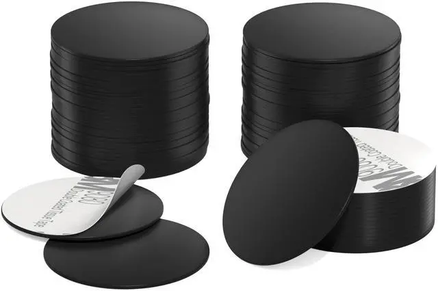 Main image of 30 Pieces NFC Tags Black NTAG215 NFC 215 Tags NFC Coins Cards Black NFC Stickers Round 13.56MHz NFC Chip with Adhesive Back, Compatible with TagMo and NFC Enabled Phones