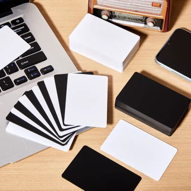 Alt view image 6 of 6 - 100 Pcs White and Black Nfc Cards Blank Tags 504 Bytes Digital Programmable Business Cards Chip Compatible with Nfc Enabled Mobile Phones & Devices
