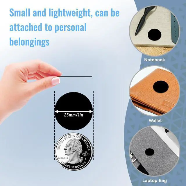 Alt view image 3 of 7 - 30 Pieces NFC Tags Black NTAG215 NFC 215 Tags NFC Coins Cards Black NFC Stickers Round 13.56MHz NFC Chip with Adhesive Back, Compatible with TagMo and NFC Enabled Phones