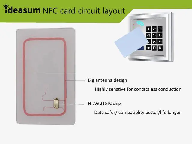 Alt view image 4 of 6 - NTAG215 NFC Cards, White, 40 pcs, Printable & Programmable