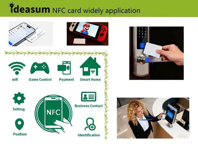 Alt view image 6 of 6 - NTAG215 NFC Cards, White, 40 pcs, Printable & Programmable