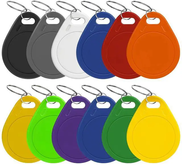 Main image of NFC Tags 215 NFC Keytags Black NFC fob Rewritable NFC 215 Tag NFC Business Card Programmable NFC Tag 504 Bytes MemoryCompatible with Android & iPhones (Colorful-NTAG215-3#)