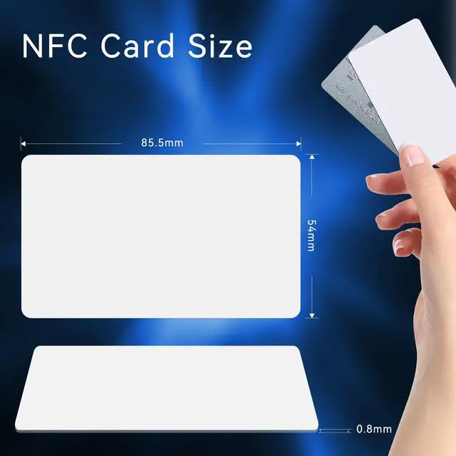 Alt view image 2 of 7 - 40PCS NFC Tags NTAG215 Chip NFC Cards, Key Tags, Programmable NFC 215 Tag Writable iOS Card CR80, 504 Bytes of Memory Compatible with Android and All NFC Enabled Devices