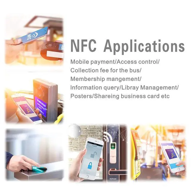 Alt view image 5 of 7 - 50pcs NFC Cards NFC Tags Ntag215 chip NFC215 tag rewritable NFC Coin Cards Compatible with Tagmo and NFC Enabled Mobile Phones and Devices, Round (25 mm/ 1 Inch)