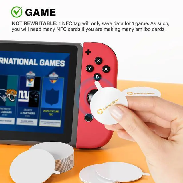 Alt view image 4 of 7 - 30 Pcs NFC Tags NTAG215 Blank NFC Cards Stickers, Rewritable Programmable NFC 215 Chip NFC Coins with Adhesive Back, 504 Bytes Memory, Compatible with TagMo and NFC Enabled Devices
