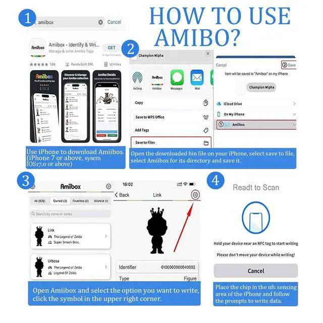 Alt view image 6 of 7 - 50pcs NFC 215 Tags Stickers, Blank Rewritable NTAG215, Game Character Cards with Adhesive Back, 504 Bytes Memory Compatible with TagMo & NFC Enabled Smart Phones Devices, (25 mm/ 1 Inch)