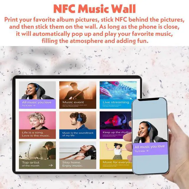 Alt view image 7 of 7 - 50 Pcs NFC Tags Sticker with Original NTAG215 Chip NFC Stickers Adhesive Labels Transparent RFID Tags Rewritable 504 Bytes Memory Suitable for All NFC-Enabled Devices and Smartphones