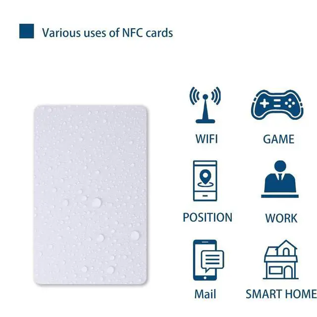 Alt view image 4 of 6 - 50PCS NFC Cards NTAG215 NFC Tag Blank White Mini-Card, 504 Bytes Memory 215 Chip NFC Card Compatible with All NFC-Enabled Android Mobile Devices and Game Consoles