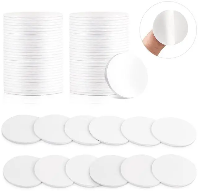 Main image of NFC Tag Stickers White NTAG215 Tag Rewritable Round Coin NFC Cards with Adhesive Back Compatible with Mobile Phones(50Pcs)