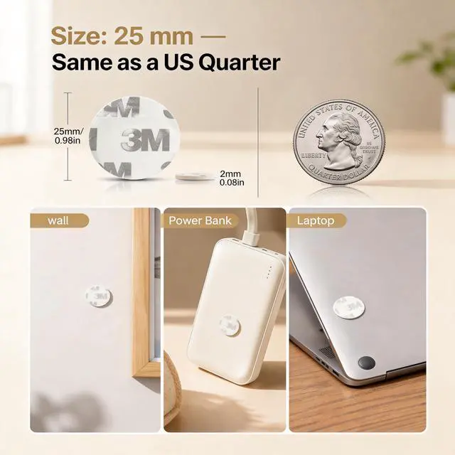 Alt view image 2 of 6 - 50 Pcs NFC Tags Sticker with Original NTAG215 Chip, 504 Bytes Memory Rewritable Programmable RFID NFC Stickers Adhesive Labels, Compatible with TagMo Amiibo and All NFC Enabled Smartphones
