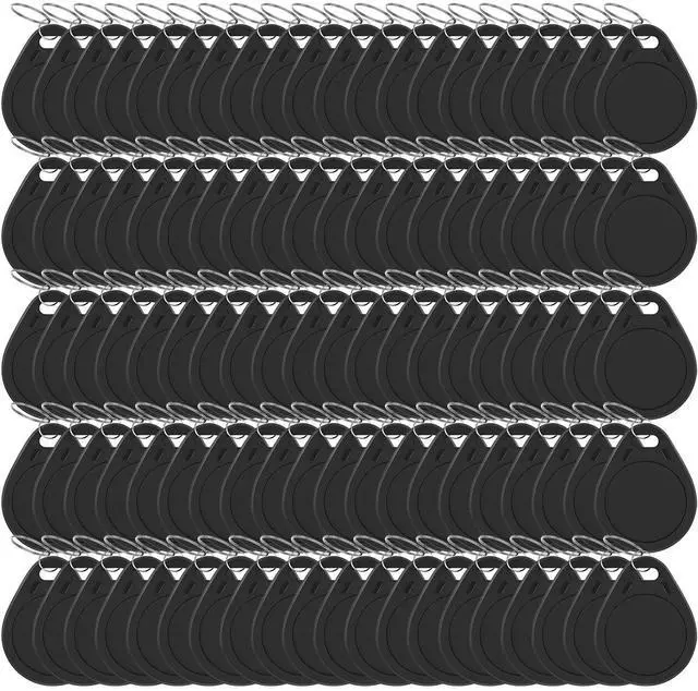 Main image of NFC Tags 215 NFC Keytags Black NFC fob Rewritable NFC 215 Tag NFC Business Card Programmable NFC Tag 504 Bytes MemoryCompatible with Android & iPhones (Black-NTAG215-3#-100PCS)