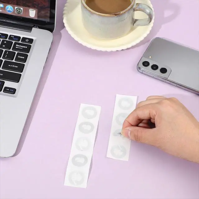Alt view image 7 of 7 - 100 Pcs NFC Stickers Ntag216 Programmable NFC Tags Sticker Rewritable RFID Sticker 888 Bytes Memory Adhesive Labels Compatible with NFC Enabled Smartphones and Devices