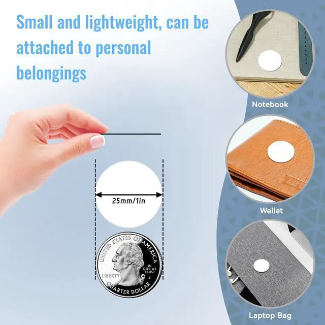 Alt view image 3 of 7 - 30 pcs Ntag215 NFC 215 Stickers Tag Rewritable Coins Cards Round with Adhesive Back Compatible with Android and NFC Enabled Mobile Phones, White