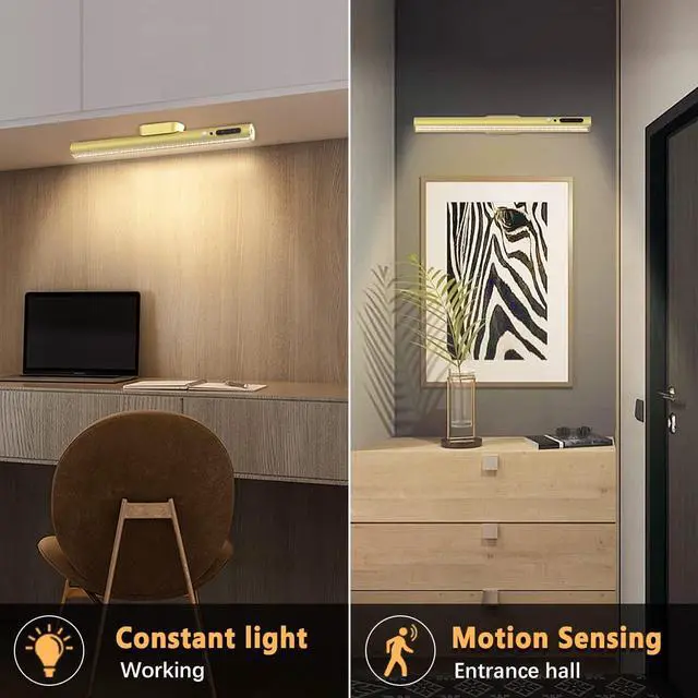 Alt view image 6 of 6 - Motion Sensor LED Light Bar Indoor,Under Cabinet Lighting Wireless