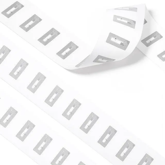 Main image of 50 Pcs NFC Tags Sticker with NTAG215 Chip NFC Stickers Adhesive Labels Transparent RFID Tags Rewritable 504 Bytes Memory Suitable for All NFC-Enabled Devices Amiibo Customization (Rectangle,11x21mm)