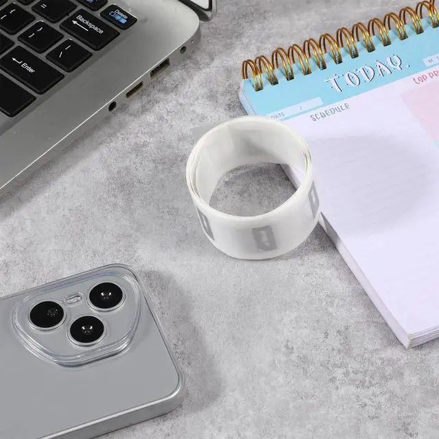 Alt view image 4 of 7 - 50 PCS NFC Tags Stickers with NTAG213 Chip, NFC Stickers Blank Rewritable Transparent Adhesive RFID Tags 137 Bytes Memory NFC Labels Compatible with All NFC-Enabled Smartphones and Devices