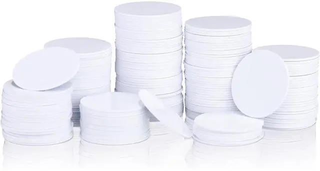 Main image of 30 Pieces Nfc Tags Stickers Blank White Round Nfc Cards Enabled Mobile Phones and Devices