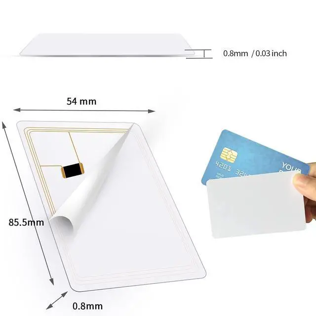 Alt view image 3 of 7 - 10pcs NFC Cards NFC Tags NTAG215 NFC Business Card Blank NFC Cards NFC Tag Cards,504 Bytes Programmable NFC Tags,Compatible with Android and NFC Enabled Mobile Phones Devices