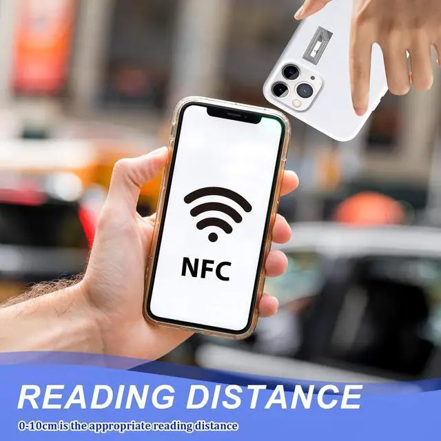 Alt view image 5 of 6 - 40 Pcs NFC Tags Sticker with Original NTAG213 Chip NFC Stickers Adhesive Labels Transparent RFID Tags Rewritable 144 Bytes Memory Suitable for All NFC-Enabled Devices and Smartphones