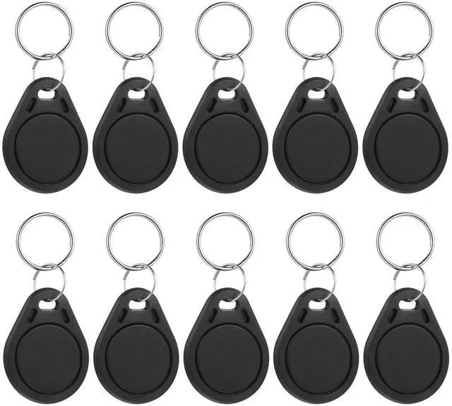 Main image of NFC Tags Keychain NTAG215 Chip NFC Card Key Fob Business Card 504 Bytes Memory for All NFCs Enabled Devices and Smartphones (Black)