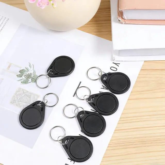 Alt view image 5 of 6 - NFC Tags Keychain NTAG215 Chip NFC Card Key Fob Business Card 504 Bytes Memory for All NFCs Enabled Devices and Smartphones (Black)