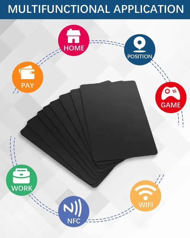 Alt view image 4 of 7 - 20pcs NFC Tags Rewritable NFC Cards NTAG 215 PVC Cards Blank Easy Convenient Programmable NFC Business Card NFC Chip 504 Bytes Memory NFC Tag Compatible with All NFC Enabled