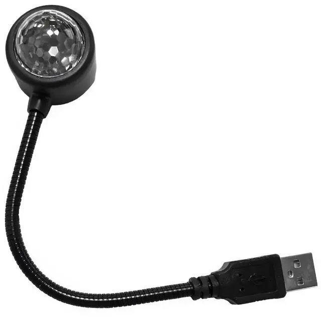 Main image of 2 PCS USB Star Night Light, Adjustable Sound Activated Car Roof Atmosphere Lamp, Portable Romantic LED Auto Interior Ambient Light for Car, Bedroom, Party, Ceiling