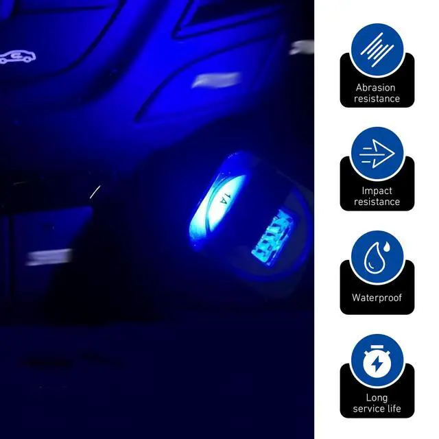 Alt view image 6 of 6 - 2PCS USB LED Car Interior Atmosphere Lamp, 8 Color RGB Mini USB LED Light, Portable Auto Ambient Lighting Kit, High Brightness Car Decor Night Light, Plug-in Interface for Car, Laptop, Office